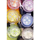 Ethnischer Geschirrservice aus Porzellan und farbigem und modernem Steinzeug 18 Stück - Fez Viadurini