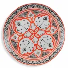 Ethnischer Geschirrservice aus Porzellan und farbigem und modernem Steinzeug 18 Stück - Fez Viadurini