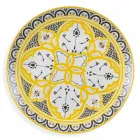 Ethnischer Geschirrservice aus Porzellan und farbigem und modernem Steinzeug 18 Stück - Fez Viadurini