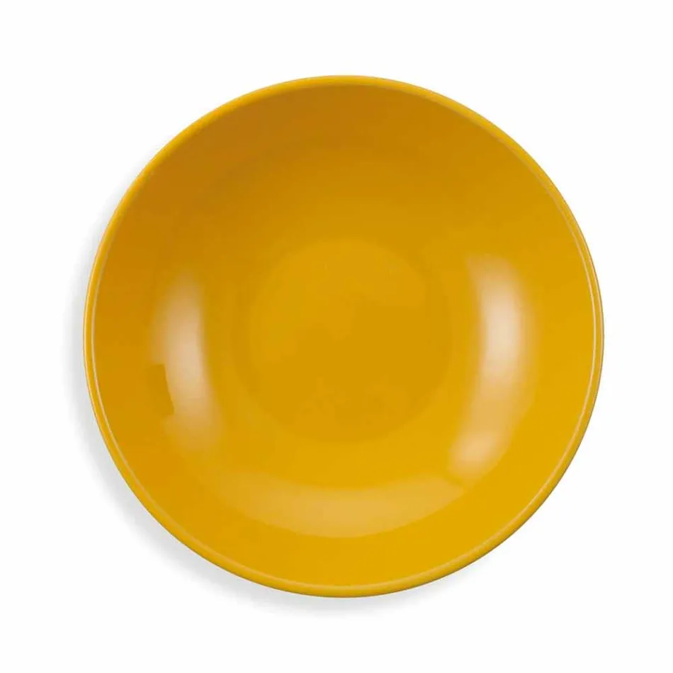 Ethnischer Geschirrservice aus Porzellan und farbigem und modernem Steinzeug 18 Stück - Fez Viadurini