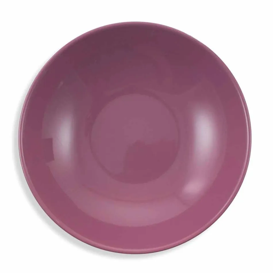 Ethnischer Geschirrservice aus Porzellan und farbigem und modernem Steinzeug 18 Stück - Fez Viadurini