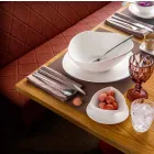 Geschirrset aus weißem Porzellan 23 Teile Modernes und elegantes Design - Nalah Viadurini