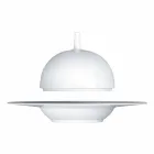 Modernes und elegantes Abendessen Abendessen Set aus Porzellan 24 Stück - Teleskop Viadurini