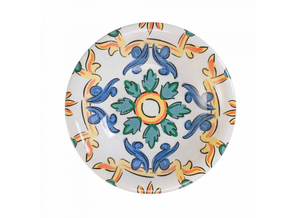 Moderne Gerichte aus farbiger Keramik, komplett 18 Stück - Abatellis Viadurini