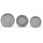 18 Stück Porzellan farbiger und moderner Teller Teller Service - Rurolo Viadurini