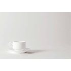 Cappuccino-Tassen aus weißem Porzellan Service 14 Frühstücksstücke - Samantha Viadurini