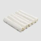 Elegantes Leinenserviettenservice mit Faltkante, 6 farbige Teile - Onestini Viadurini