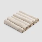 Elegantes Leinenserviettenservice mit Faltkante, 6 farbige Teile - Onestini Viadurini