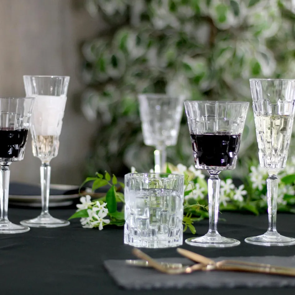 Set mit 18 Luxus-Kristallgläsern - Luxuryglass25 Viadurini