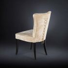 2. September époque Stil Stühle gepolstert Farbe belle Ecru Dita Viadurini