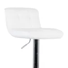 Set aus 2 gepolsterten Designerhockern der Marke Ida, höhenverstellbar Viadurini