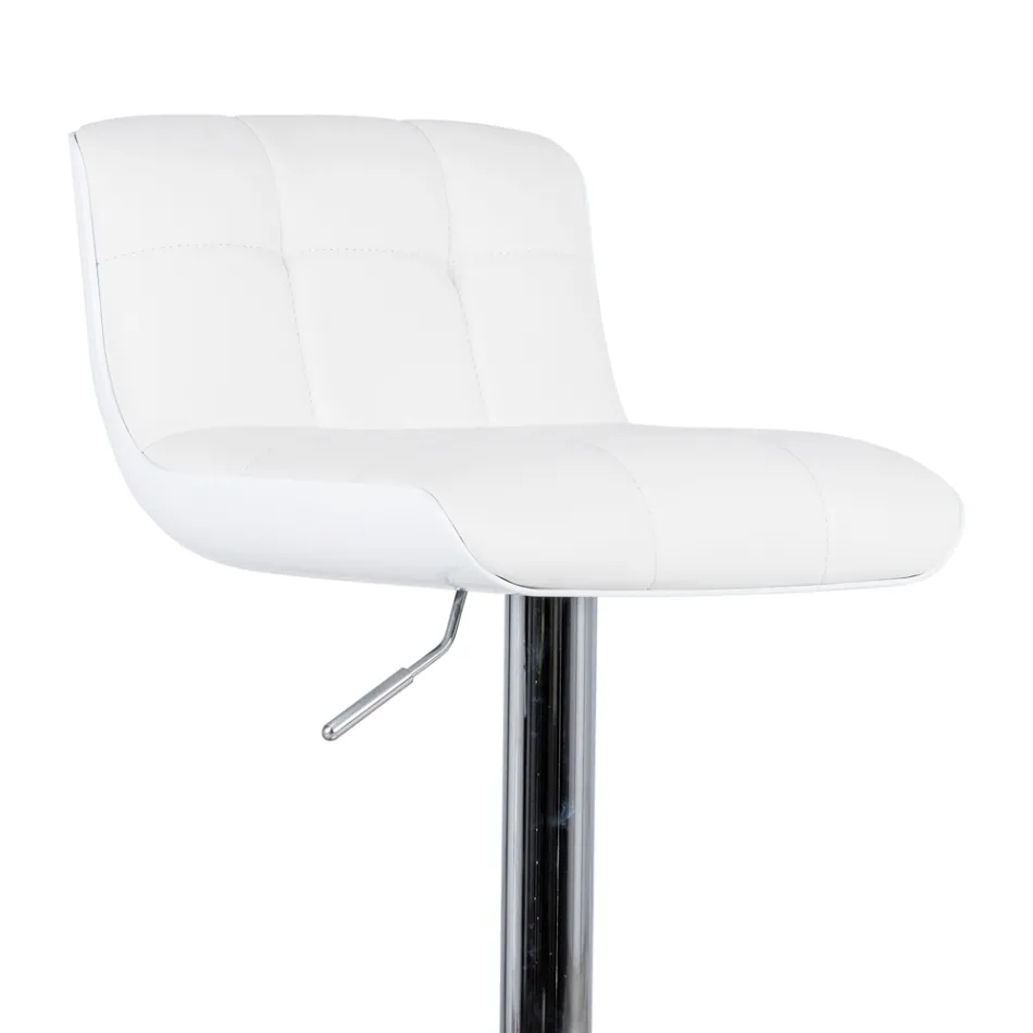Set aus 2 gepolsterten Designerhockern der Marke Ida, höhenverstellbar Viadurini