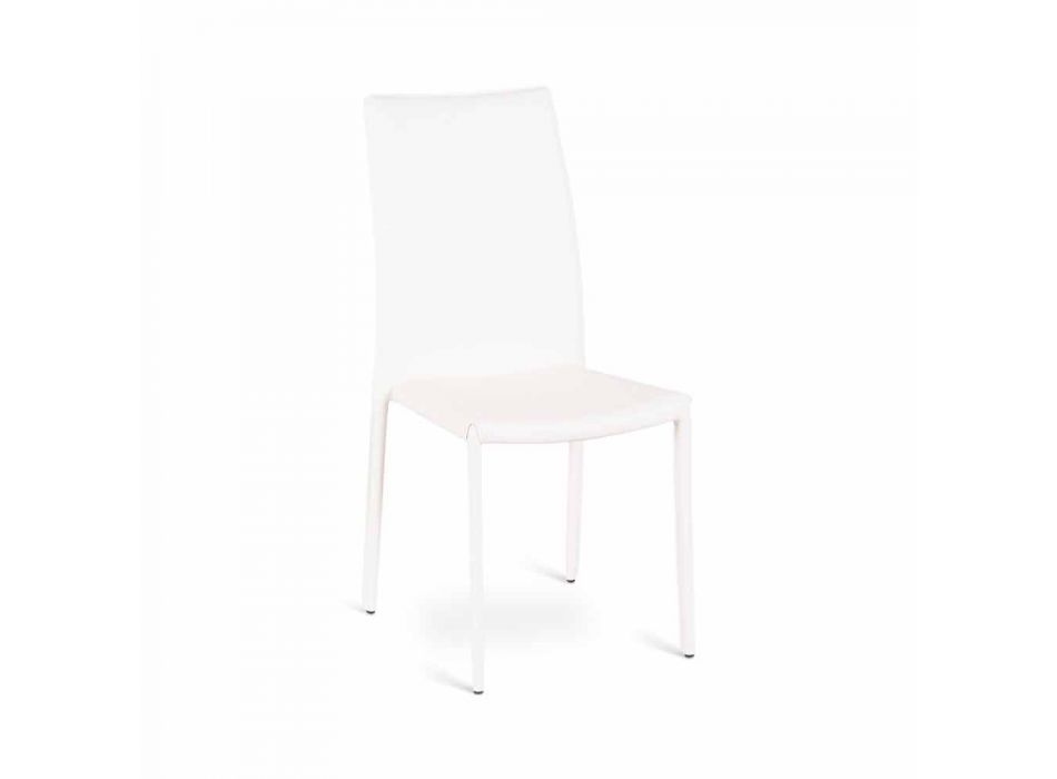 4. September moderne Stühle Joy Kunstleder, vollständig bedeckt Viadurini