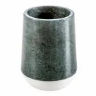 Modernes Badezimmerzubehör aus meliertem grünem Bombei-Marmor Viadurini