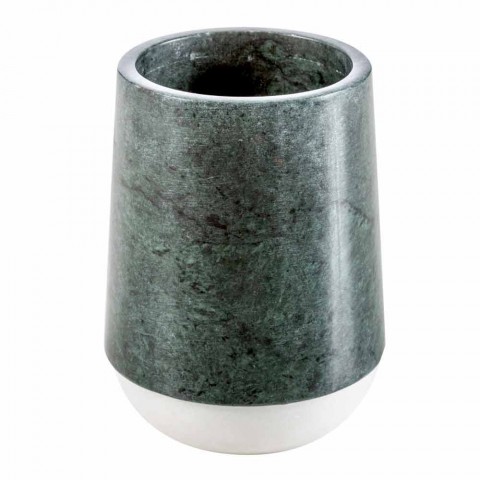 Design-Accessoires für das Badezimmer in meliertem Marmor Calacatta Bombei