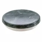 Modernes Badezimmerzubehör aus meliertem grünem Bombei-Marmor Viadurini