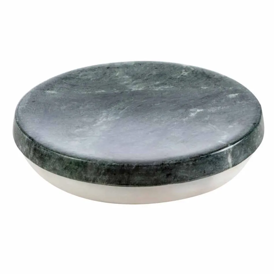 Modernes Badezimmerzubehör aus meliertem grünem Bombei-Marmor Viadurini