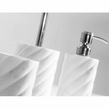 Badezimmer-Design-Accessoires aus Marmor von Calacatta Monza