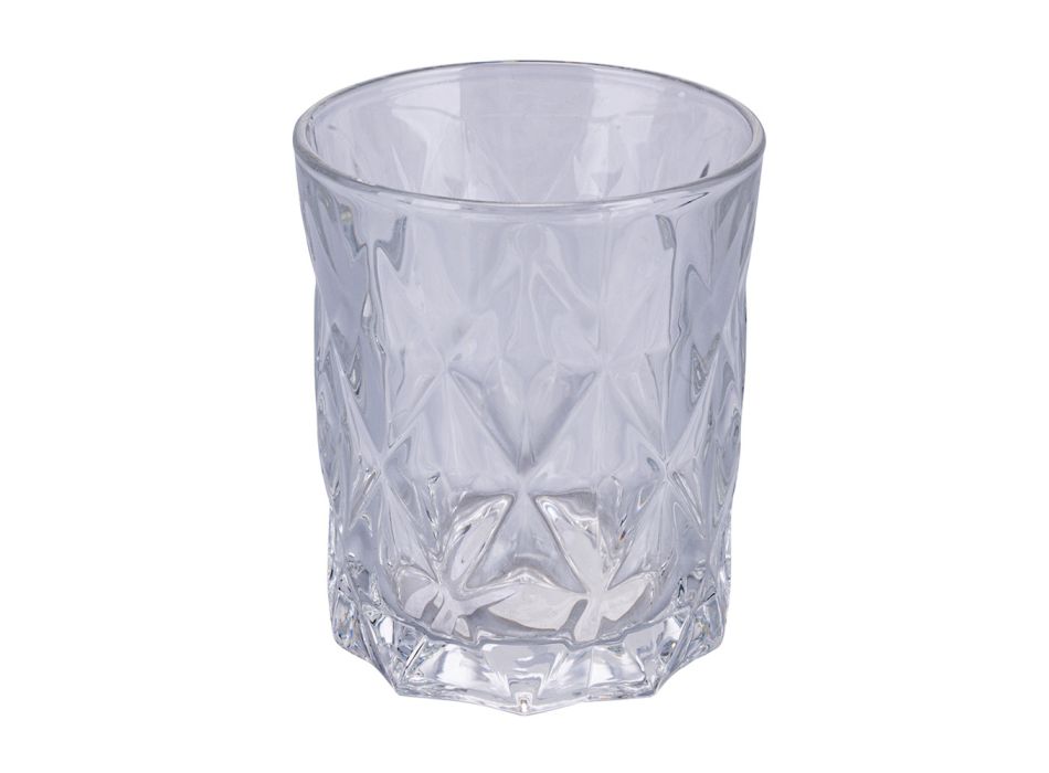 12er Set Wassergläser 300 ml aus handgefertigtem Glas - Tasse Viadurini