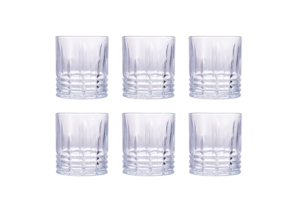 12er Set Wassergläser 320 ml aus handgefertigtem Glas - Tasse Viadurini