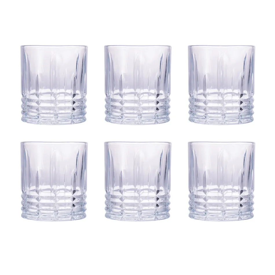 12er Set Wassergläser 320 ml aus handgefertigtem Glas - Tasse Viadurini