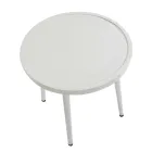 Set aus 2 Sesseln mit Aluminiumtisch in verschiedenen Ausführungen - Souvenir Viadurini