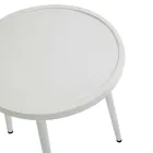 Set aus 2 Sesseln mit Aluminiumtisch in verschiedenen Ausführungen - Souvenir Viadurini