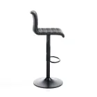 Set mit 2 Barhockern aus Kunstleder und Stahl – Potassium Viadurini