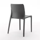 Set mit 4 Außen- und Innenstühlen aus Polypropylen in verschiedenen Farben – gebaut Viadurini