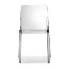 Set mit 4 Außen- und Innenstühlen aus Polypropylen in verschiedenen Farben – gebaut Viadurini