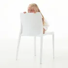 Set mit 4 Außen- und Innenstühlen aus Polypropylen in verschiedenen Farben – gebaut Viadurini