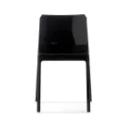 Set mit 4 Außen- und Innenstühlen aus Polypropylen in verschiedenen Farben – gebaut Viadurini