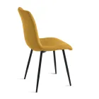 Set aus 4 gepolsterten Wohnzimmersesseln mit Metallgestell - Projekt Viadurini