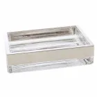 Hängende Badezimmermöbel in modernem Design, eingefasst in eine solide Oberfläche in Brusson Viadurini