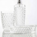 Modernes Set für Badspender, Glas, Seifenhalter Netro