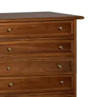 Kommode aus patiniertem Walnussholz, hergestellt in Italien – Selvans Viadurini