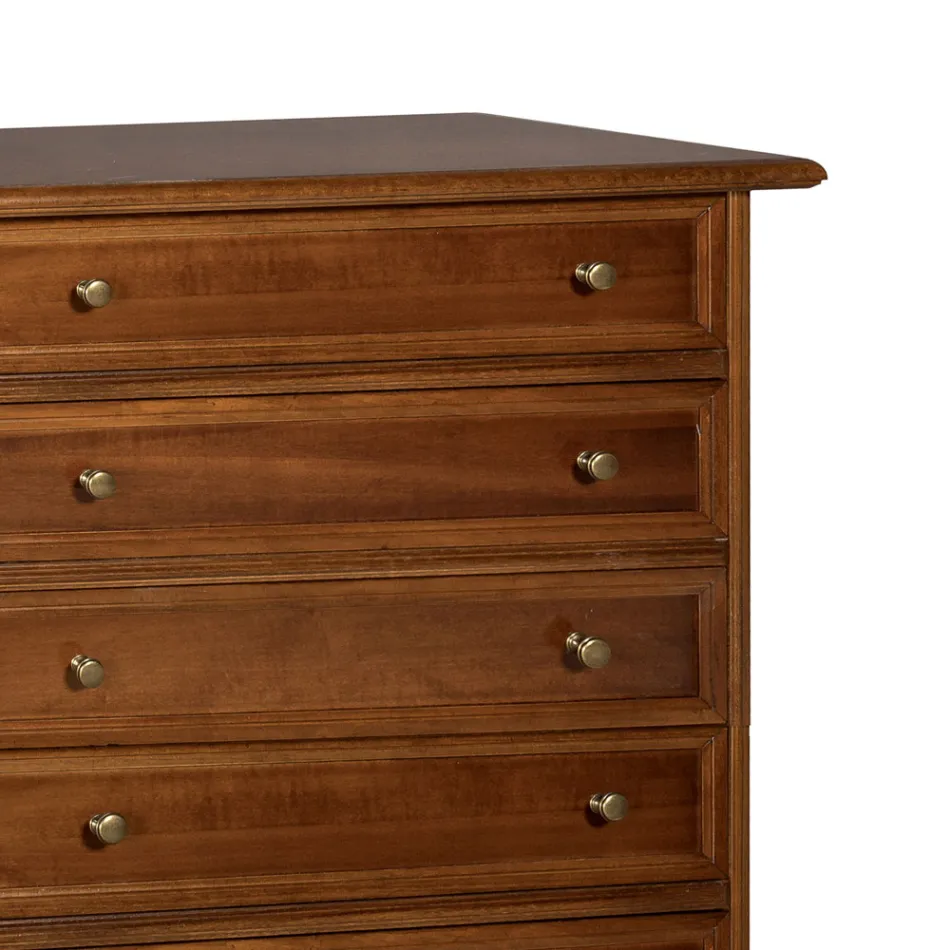 Kommode aus patiniertem Walnussholz, hergestellt in Italien – Selvans Viadurini