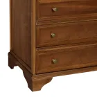 Kommode aus patiniertem Walnussholz, hergestellt in Italien – Selvans Viadurini