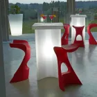 Farbiger hoher Hocker Slide Koncord modernes Design aus Italien Viadurini