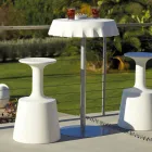 Hoher farbiger Barhocker Modern Slide Drink in Italien hergestellt Viadurini