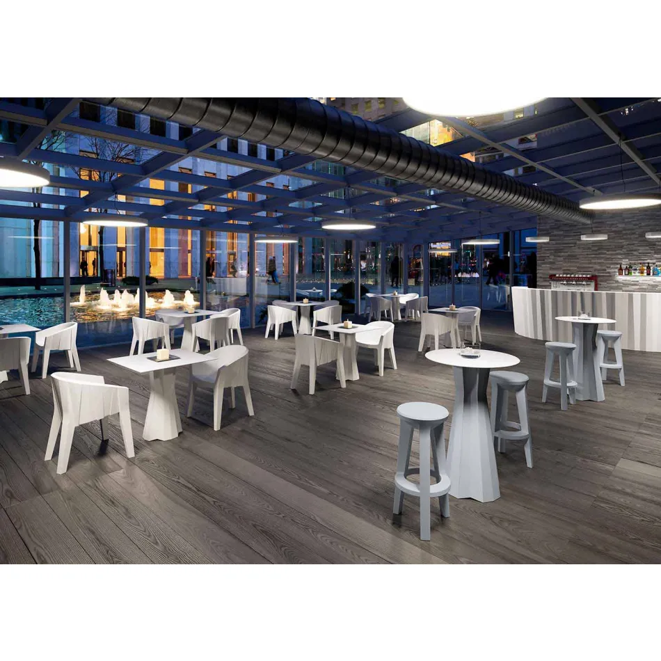 High Design Barhocker aus Polyethylen Made in Italy - Tinuccia Viadurini