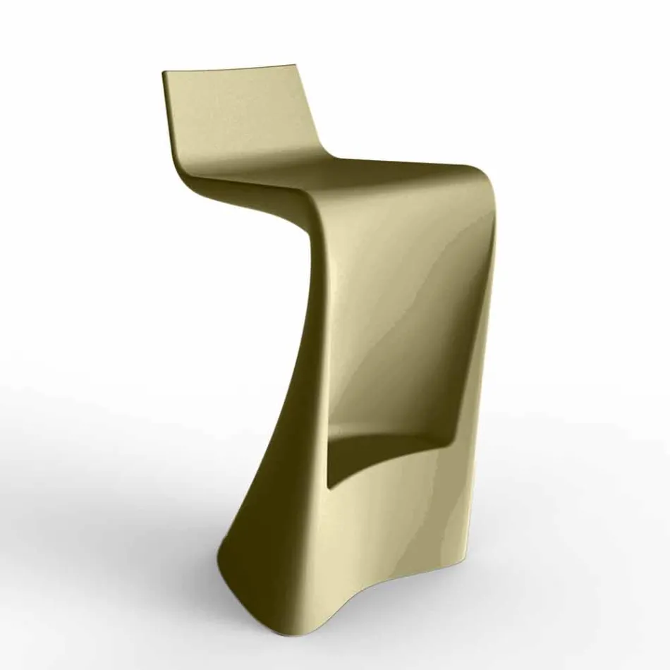 Wing Vondom Barhocker in modernem Design aus Polyethylen Viadurini