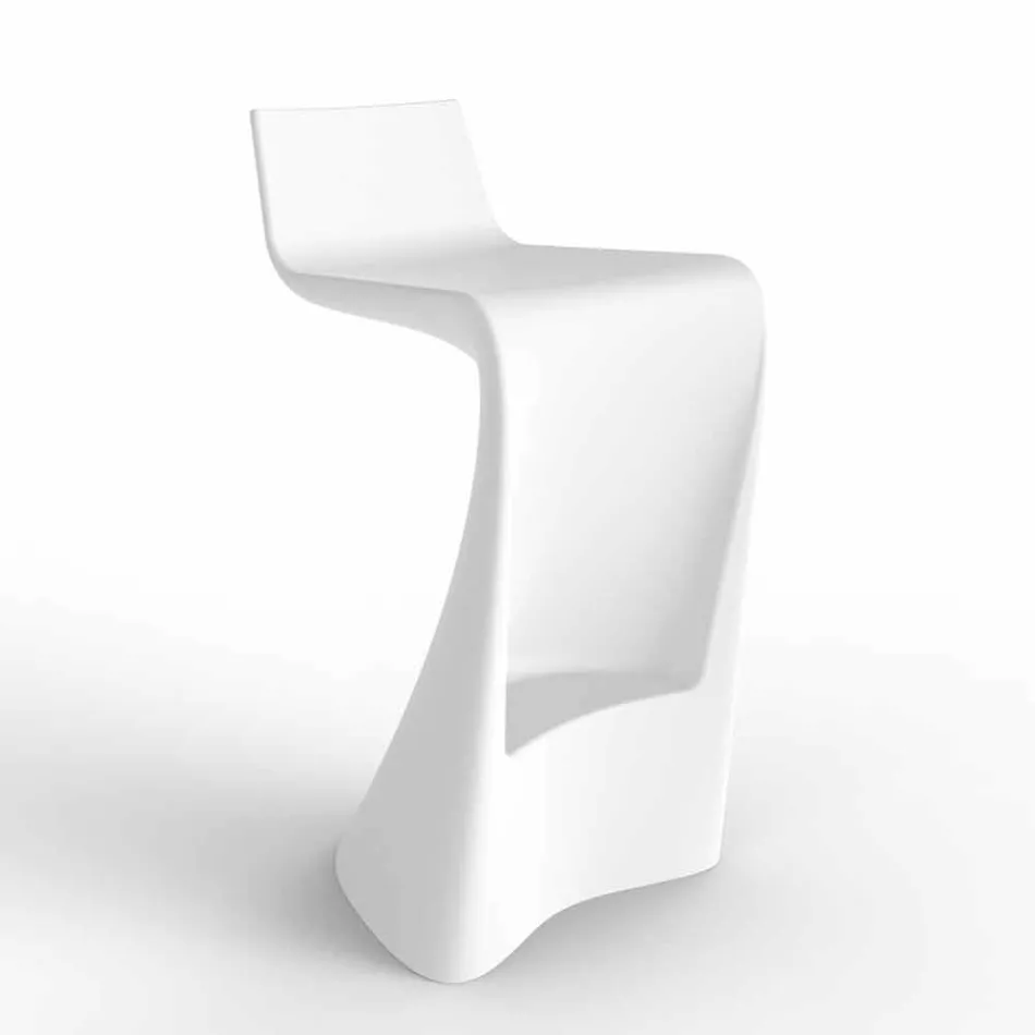 Wing Vondom Barhocker in modernem Design aus Polyethylen Viadurini