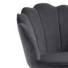 Hocker mit gepolstertem Sitz, bezogen mit Stoff – Silikon Viadurini