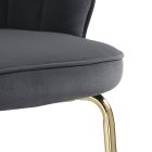 Hocker mit gepolstertem Sitz, bezogen mit Stoff – Silikon Viadurini