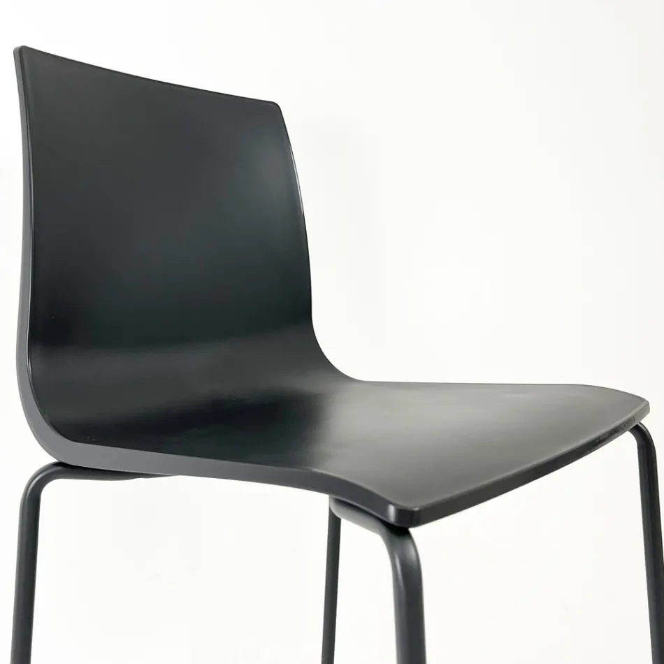 Küchenhocker aus Stahl und Technopolymer Made in Italy 2 Stück - Girlande Viadurini