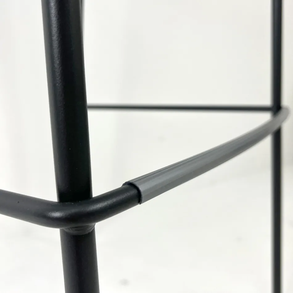 Küchenhocker aus Stahl und Technopolymer Made in Italy 2 Stück - Girlande Viadurini