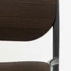 Küchenhocker aus Eichenholz und Metall Made in Italy 2 Stück - Saffia Viadurini