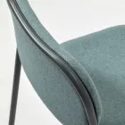 Küchenhocker aus Stoff und Metall Made in Italy 2 Stück - Sangria Viadurini