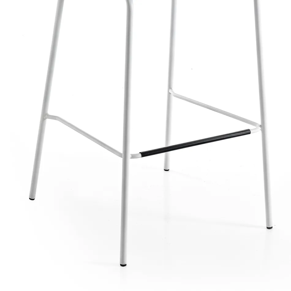 Küchenhocker aus farbigem Samt, modernes und elegantes Design – Bizet Viadurini